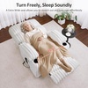 image:imageMCombo 180 Lay Flat Power Lift Recliner Chair for Elderly Dual Motor Lift Chair with FullBody Heating for Sleeping Extra Wide SeatImitation Rabbit Fur R7123 Light GreyWhite