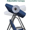 image:imageMCombo 2 Person Porch Swing Chair Outdoor Glider Chair with High Backrest Independent Swing Sets for Backyard Garden 4376 BurgundyDark Blue