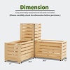 image:imageMCombo 2 Tier Corner Raised Garden Bed Outdoor Wooden Planter Box Elevated Garden Bed with Liners for Vegetables Herbs and Flowers 0315