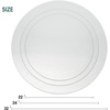 image:imageMCombo 22 Inch Round Glass Table top Water Wave Finish Tempered Glass 14 Thick Flat Polish Edge Clear Glass Table Top for Coffee Table Dining Table Clear 0122Clear