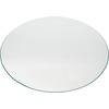 image:imageMCombo 22 Inch Round Glass Table top Water Wave Finish Tempered Glass 14 Thick Flat Polish Edge Clear Glass Table Top for Coffee Table Dining Table Clear 0122Clear