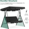 image:imageMCombo 23 Person Outdoor Patio Swing Chair Convertible Canopy Hanging Swing Glider Lounge Chair Removable Cushions 4003 BlackBlack