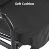 image:imageMCombo 23 Person Outdoor Patio Swing Chair Convertible Canopy Hanging Swing Glider Lounge Chair Removable Cushions 4003 BlackBlack