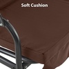 image:imageMCombo 23 Person Outdoor Patio Swing Chair Convertible Canopy Hanging Swing Glider Lounge Chair Removable Cushions 4003 BlackBrown