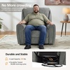 image:imageMCombo 264 Oversized Power Swivel Rocker Recliner Chair Oversized Power Recliner Chair for Big and Tall People USB AampC Ports for Living Room Nursery Fabric OE678 Light GreyLight Grey