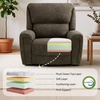 image:imageMCombo 264 Oversized Power Swivel Rocker Recliner Chair Oversized Power Recliner Chair for Big and Tall People USB AampC Ports for Living Room Nursery Fabric OE678 Light GreyBrown