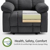 image:imageMCombo 27 Oversized Recliner Power Recliner Chair for Big and Tall Zero Gravity Recliner with USB Charge Ports Side Pockets for Living Room Fabric PR677 BeigeDark Grey