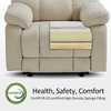 image:imageMCombo 27 Oversized Recliner Power Recliner Chair for Big and Tall Zero Gravity Recliner with USB Charge Ports Side Pockets for Living Room Fabric PR677 BeigeBeige