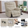 image:imageMCombo 27 Oversized Recliner Power Recliner Chair for Big and Tall Zero Gravity Recliner with USB Charge Ports Side Pockets for Living Room Fabric PR677 BeigeBeige