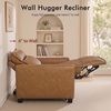 image:imageMCombo 272 Oversized Power Recliner Chair Zero Gravity Recliner with Solid Wood Legs USB A amp C Charge Ports Wall Hugger Power Reclining Chair for Living Room Breathable Faux Leather HL178 TanCognac Tan