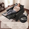 image:imageMCombo 272 Oversized Power Recliner Chair Zero Gravity Recliner with Solid Wood Legs USB A amp C Charge Ports Wall Hugger Power Reclining Chair for Living Room Breathable Faux Leather HL178 TanDark Grey