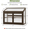 image:imageMCombo 2Tier Wooden Cold Frame Garden Greenhouse Raised Flower Planter Shelf Bed Protection 60570160 OrangeBrown