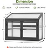 image:imageMCombo 2Tier Wooden Cold Frame Garden Greenhouse Raised Flower Planter Shelf Bed Protection 60570160 OrangeDark Grey