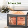 image:imageMCombo 2Tier Wooden Cold Frame Garden Greenhouse Raised Flower Planter Shelf Bed Protection 60570160 OrangeDark Grey