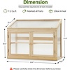 image:imageMCombo 2Tier Wooden Cold Frame Garden Greenhouse Raised Flower Planter Shelf Bed Protection 60570160 OrangeNatural