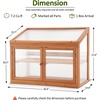image:imageMCombo 2Tier Wooden Cold Frame Garden Greenhouse Raised Flower Planter Shelf Bed Protection 60570160 OrangeOrange