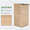 image:imageMCombo 30 Deep Wood Sheds amp Outdoor Storage Outside Garden Tool Cabinet Shed with Removable Shelf Outdoor Storage Cabinet Shed Waterproof for Patio 0786 Natural