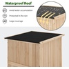 image:imageMCombo 30 Deep Wood Sheds amp Outdoor Storage Outside Garden Tool Cabinet Shed with Removable Shelf Outdoor Storage Cabinet Shed Waterproof for Patio 0786 Natural