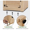image:imageMCombo 30 Deep Wood Sheds amp Outdoor Storage Outside Garden Tool Cabinet Shed with Removable Shelf Outdoor Storage Cabinet Shed Waterproof for Patio 0786 Natural