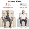image:imageMCombo 380lbs Oversized Dual Motors Lay Flat Power Lift Recliner Chair for Heights 5967 Big and Tall People Faux Leather R7177 GreyCream White