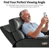 image:imageMCombo 380lbs Oversized Dual Motors Lay Flat Power Lift Recliner Chair for Heights 5967 Big and Tall People Faux Leather R7177 GreyGrey