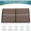 image:imageMCombo 398 x 378 Window Awning Outdoor Polycarbonate Hollow Sheet Door Patio Canopy 60554040 Brown Board with Black BracketBlack BracketBrown Board