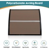 image:imageMCombo 398 x 378 Window Awning Outdoor Polycarbonate Hollow Sheet Door Patio Canopy 60554040 Brown Board with Black BracketBlack BracketBrown Board