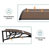 image:imageMCombo 398 x 378 Window Awning Outdoor Polycarbonate Hollow Sheet Door Patio Canopy 60554040 Brown Board with Black BracketBlack BracketBrown Board