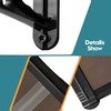 image:imageMCombo 398 x 378 Window Awning Outdoor Polycarbonate Hollow Sheet Door Patio Canopy 60554040 Brown Board with Black BracketBlack BracketBrown Board