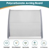 image:imageMCombo 398 x 378 Window Awning Outdoor Polycarbonate Hollow Sheet Door Patio Canopy 60554040 Brown Board with Black BracketClear Board with Gray Bracket