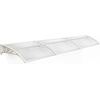 image:imageMCombo 398 x 378 Window Awning Outdoor Polycarbonate Hollow Sheet Door Patio Canopy 60554040 Brown Board with Black BracketLight Yellow BracketWhite Board