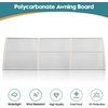image:imageMCombo 398 x 378 Window Awning Outdoor Polycarbonate Hollow Sheet Door Patio Canopy 60554040 Brown Board with Black BracketLight Yellow BracketWhite Board