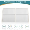 image:imageMCombo 398 x 378 Window Awning Outdoor Polycarbonate Hollow Sheet Door Patio Canopy 60554040 Brown Board with Black BracketLight Yellow BracketWhite Board