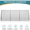 image:imageMCombo 398 x 378 Window Awning Outdoor Polycarbonate Hollow Sheet Door Patio Canopy 60554040 Brown Board with Black BracketSilver BracketWhite Board