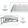image:imageMCombo 398 x 378 Window Awning Outdoor Polycarbonate Hollow Sheet Door Patio Canopy 60554040 Brown Board with Black BracketSilver BracketWhite Board