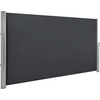 image:imageMCombo 55 x 118 Aluminium Patio Retractable Side Awning Fully Assembled Waterproof Sunshade Privacy Screen for Garden Balcony and Pools Dark Grey 55x 118Dark Grey