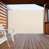 image:imageMCombo 55 x 118 Aluminium Patio Retractable Side Awning Fully Assembled Waterproof Sunshade Privacy Screen for Garden Balcony and Pools Dark Grey 55x 118Beige