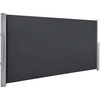 image:imageMCombo 55 x 118 Aluminium Patio Retractable Side Awning Fully Assembled Waterproof Sunshade Privacy Screen for Garden Balcony and Pools Dark Grey 55x 118Dark Grey