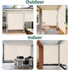 image:imageMCombo 551 Outdoor Drop Down Awning Patio Roller Shades Protective Valance for Porch 4209 Dark Grey 551x984Beige