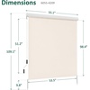 image:imageMCombo 551 Outdoor Drop Down Awning Patio Roller Shades Protective Valance for Porch 4209 Dark Grey 551x984Beige