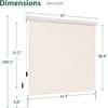 image:imageMCombo 551 Outdoor Drop Down Awning Patio Roller Shades Protective Valance for Porch 4209 Dark Grey 551x984Beige