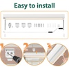image:imageMCombo 551 Outdoor Drop Down Awning Patio Roller Shades Protective Valance for Porch 4209 Dark Grey 551x984Beige