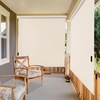 image:imageMCombo 551 Outdoor Drop Down Awning Patio Roller Shades Protective Valance for Porch 4209 Dark Grey 551x984Beige