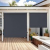image:imageMCombo 551 Outdoor Drop Down Awning Patio Roller Shades Protective Valance for Porch 4209 Dark Grey 551x984Dark Grey