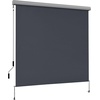 image:imageMCombo 551 Outdoor Drop Down Awning Patio Roller Shades Protective Valance for Porch 4209 Dark Grey 551x984Dark Grey