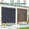 image:imageMCombo 551 Outdoor Drop Down Awning Patio Roller Shades Protective Valance for Porch 4209 Dark Grey 551x984Dark Grey