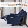 image:imageMCombo 60 Wall Hugger Power Loveseat Recliner Sofa with Adjustable Headrest RV Reclining Loveseat with USB and Type C Charge Ports for Living Room 6924 Navy Blue LoveseatNavy Blue