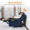 image:imageMCombo 60 Wall Hugger Power Loveseat Recliner Sofa with Adjustable Headrest RV Reclining Loveseat with USB and Type C Charge Ports for Living Room 6924 Navy Blue LoveseatNavy Blue
