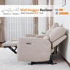 image:imageMCombo 60 Wall Hugger Power Loveseat Recliner Sofa with Adjustable Headrest RV Reclining Loveseat with USB and Type C Charge Ports for Living Room 6924 Navy Blue LoveseatBeige