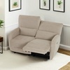image:imageMCombo 60 Wall Hugger Power Loveseat Recliner Sofa with Adjustable Headrest RV Reclining Loveseat with USB and Type C Charge Ports for Living Room 6924 Navy Blue LoveseatBeige
